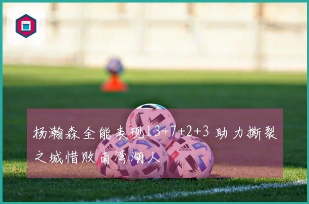 杨瀚森全能表现13+7+2+3 助力撕裂之城惜败南湾湖人